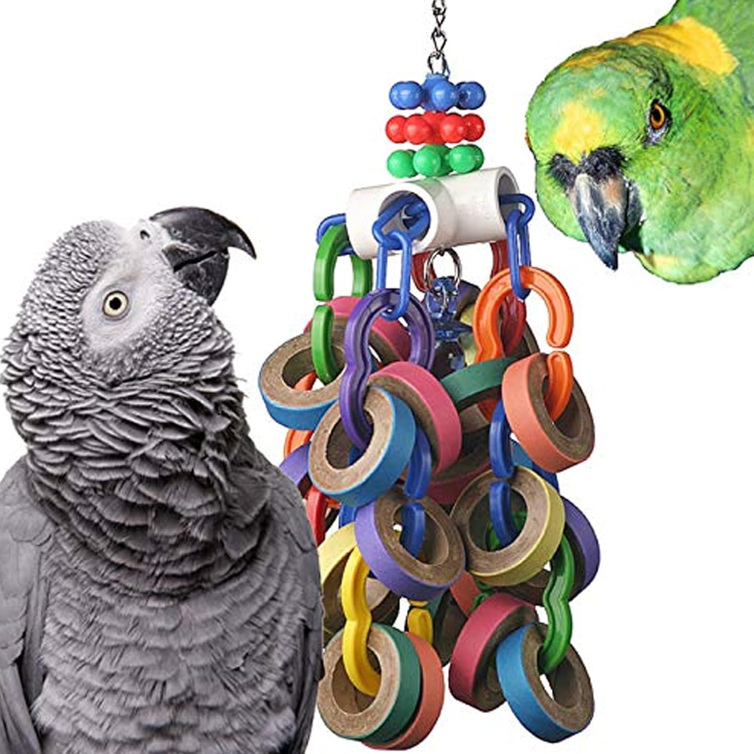 Super Bird Creations SB1107 Bagel Cascade Bird Toy, Large