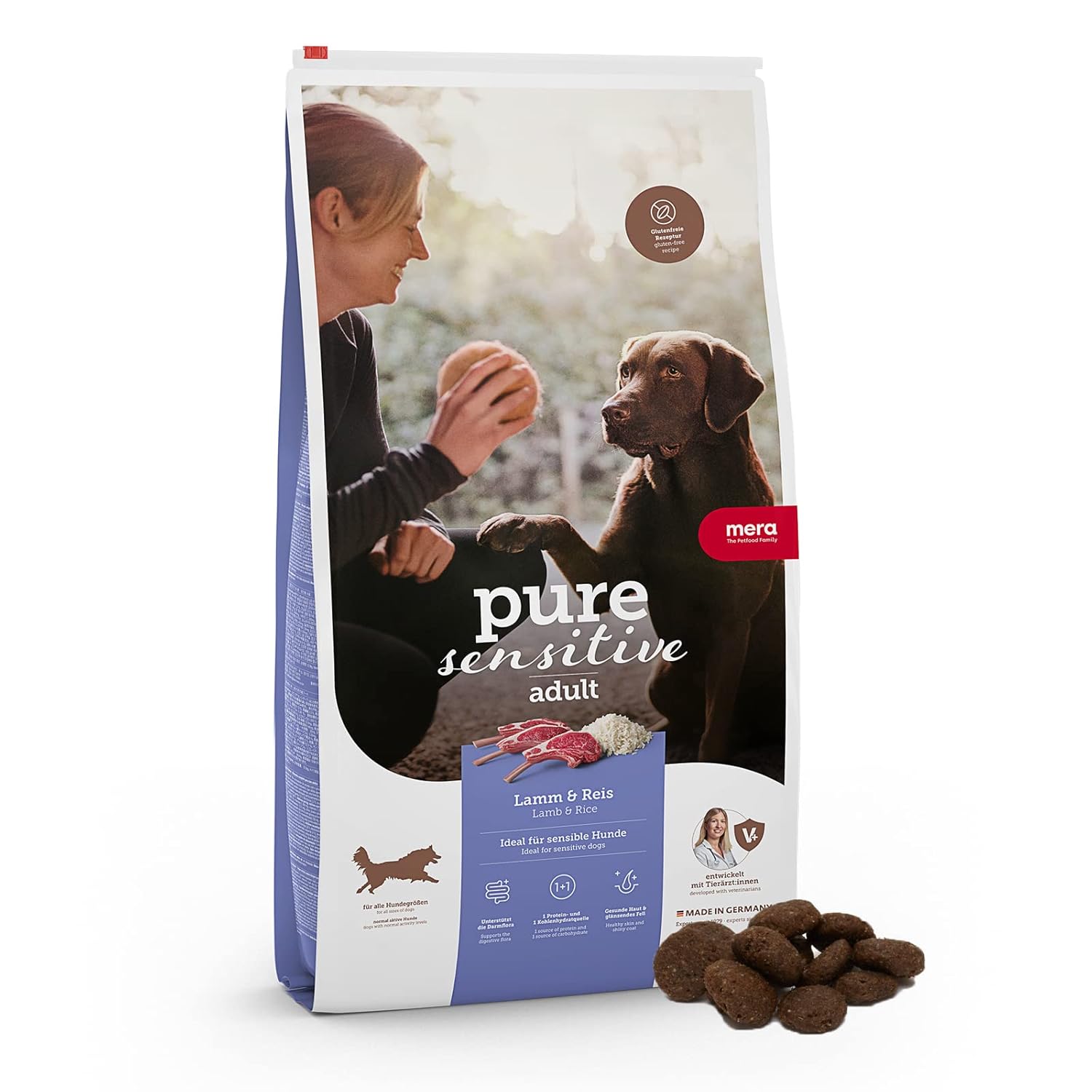 Mera Pure Sensitive Kuzulu Yetişkin Köpek Maması 12,5 + 4 kg