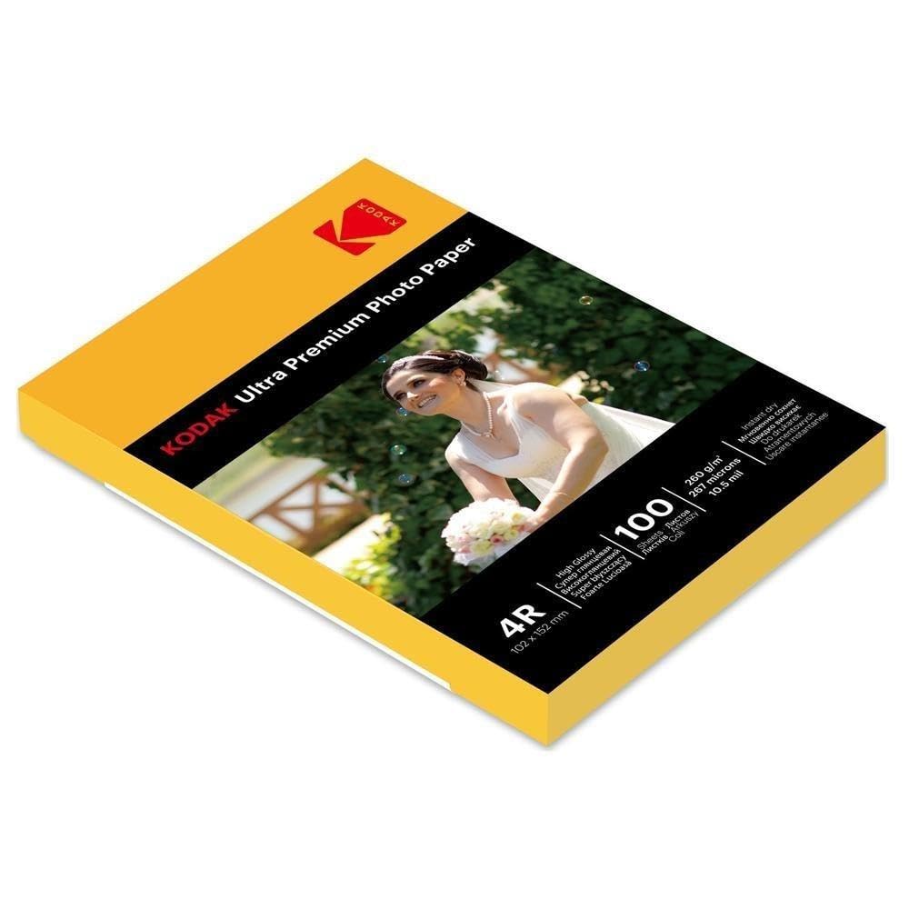 Kodak RGP4RRC-260-10X15 Inkjet Fotoğraf Kağıdı, 100 Adet, Mürekkepli Yazıcı Uyumlu