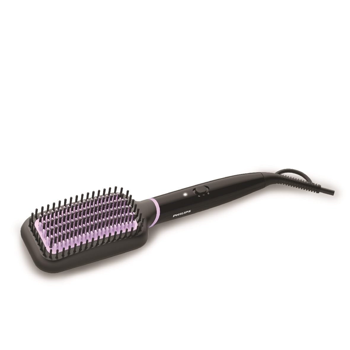 Philips Düzleştirici Tarak, Turmalin Seramik Kaplama, ThermoProtect Teknolojisi, Geniş Fırça, 2 Isı Ayarı, 1.8 m Dönebilen Kablo, Hızlı Isınma, Doğal Düzlük, BHH880/00