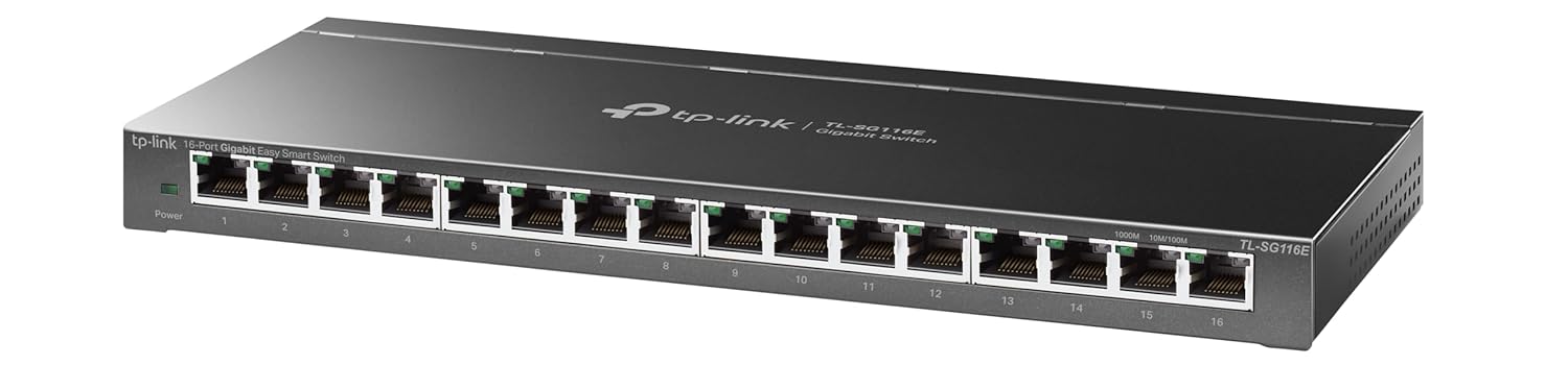 TP-Link TL-SG116E, 16-Port Gigabit Unmanaged Pro Switch