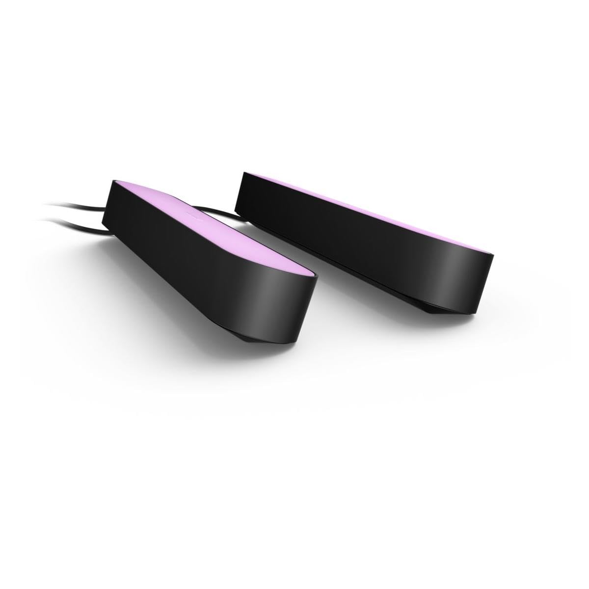 Philips Hue Play Pack Ambiance Beyaz ve Renkli, Siyah, 2.6.6W Temel Paket Kiti, Alexa, Google Assistant ve Apple Homekit ile çalışır