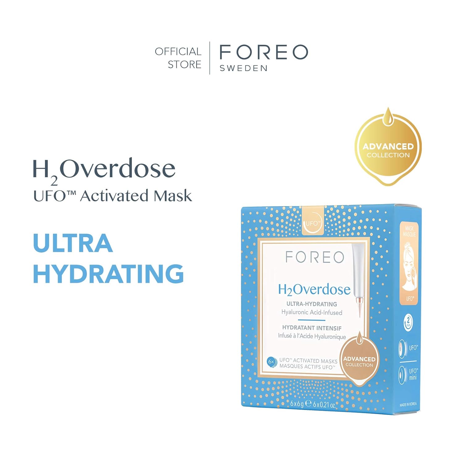 Foreo UFO H2Overdose 6'lı Aktif Maske