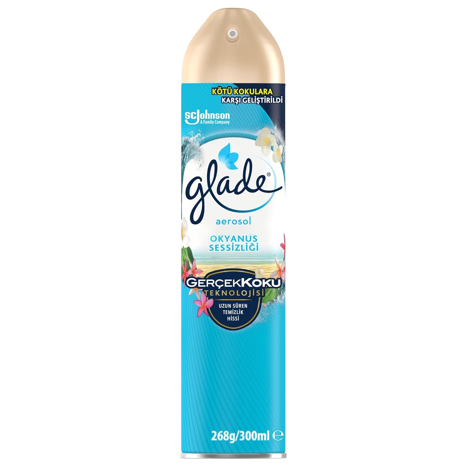 Glade Aerosol Okyanus Sessizliği Oda Kokusu 300 mL (1 x 300 mL)