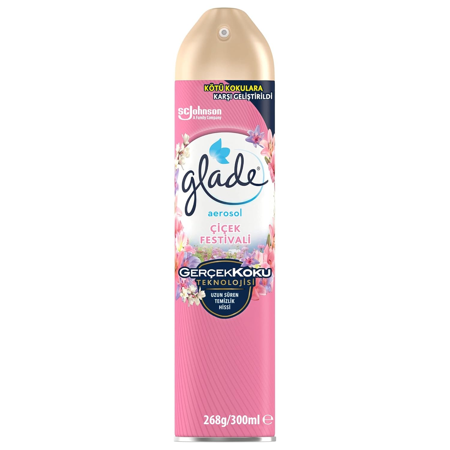 Glade Aerosol Çiçek Festivali Oda Kokusu 300 mL (1 x 300 mL)