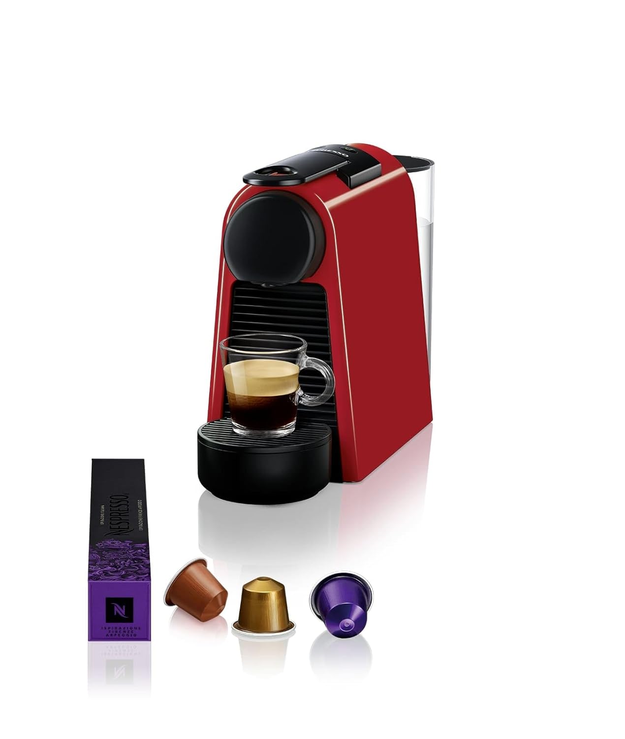 Nespresso Essenza Mini D30 Kapsüllü Kahve Makinesi, Kırmızı