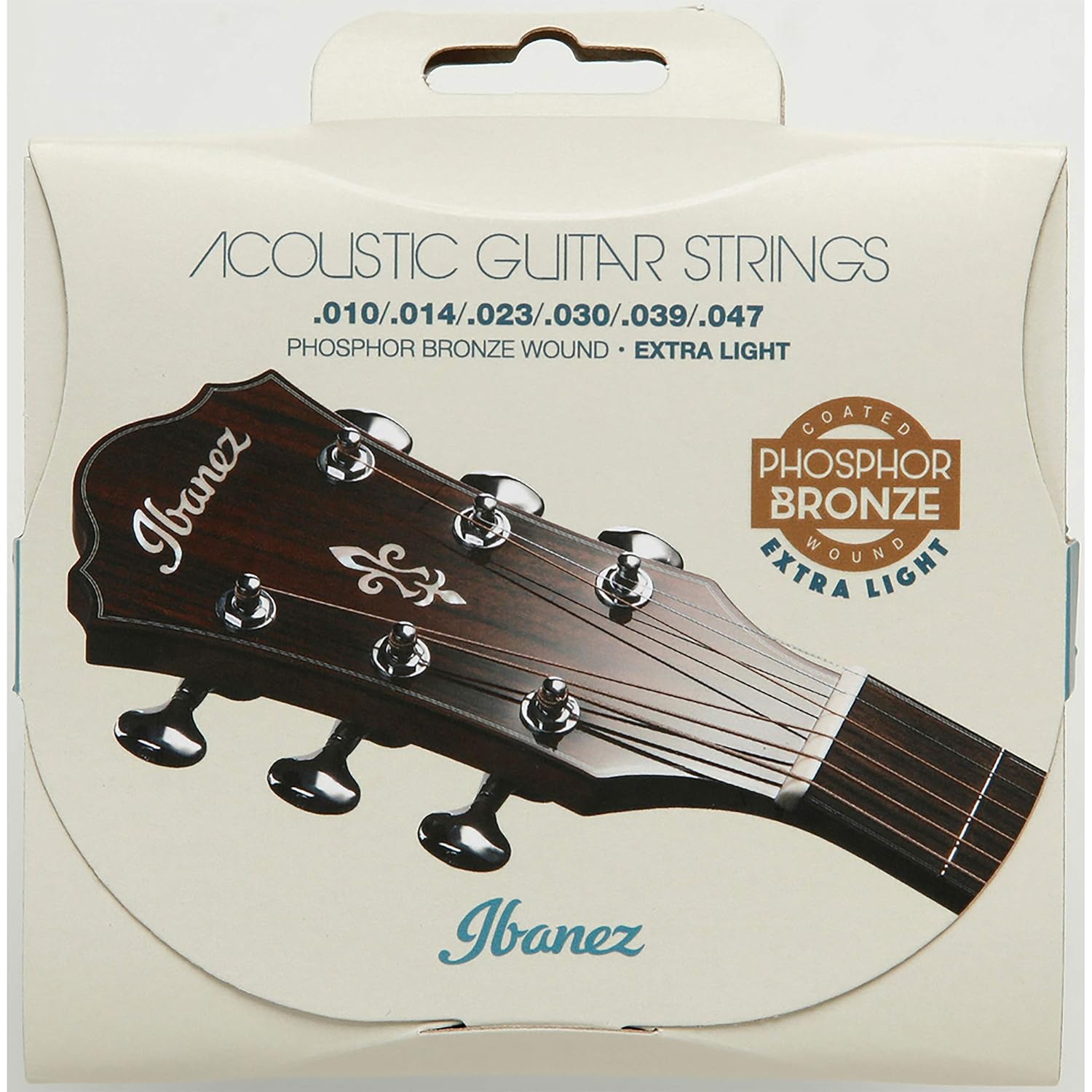 IBANEZ 6 String için Tel Seti - .010/.014/.023/.030/.039/.047 Fosfor/Bronz (IACSP61C)
