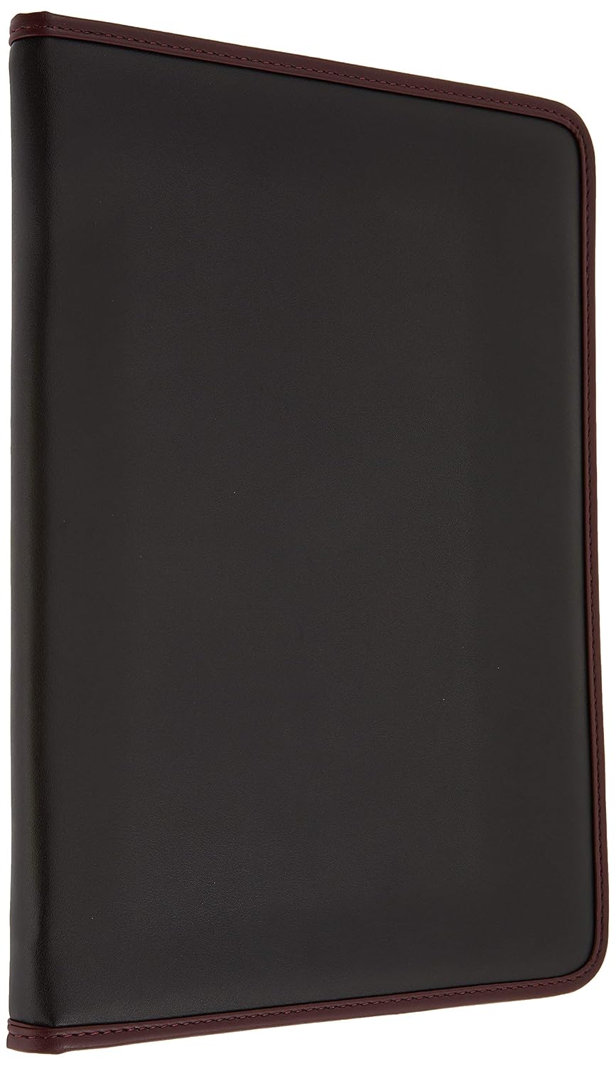 2K 414-4 Sekreter Notluğu A4 Sekreterlik Dosyası Fermuarlı Deri Kapaklı Sekreter Tablası, Bordo