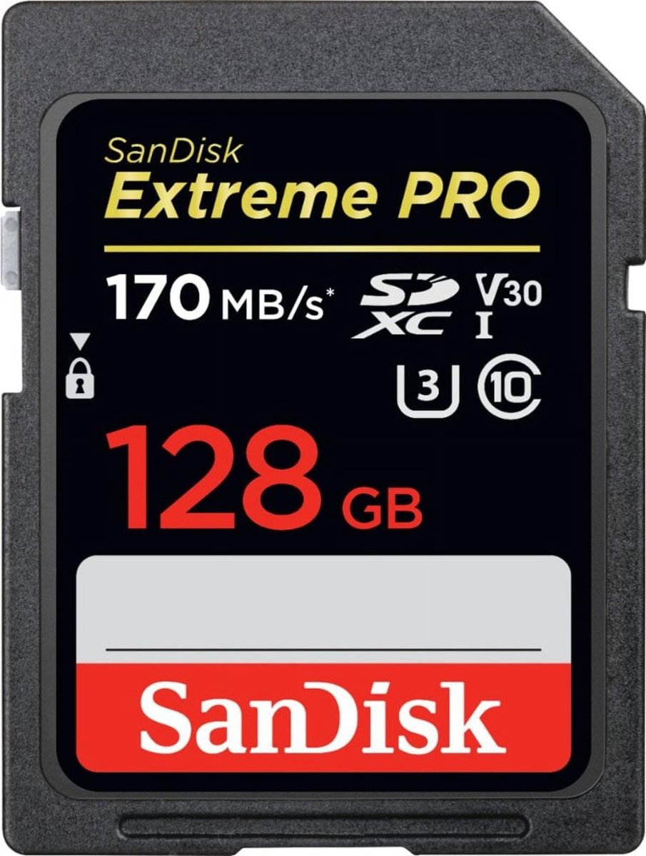 SanDisk Extreme Pro 128 GB SDXC UHS-I Class 10 Hafıza Kartı SDSDXXY-128G-GN4IN, 170MB/sn