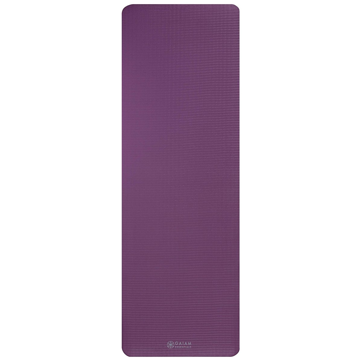 Gaiam Essentials Kalın Yoga Minderi Fitness ve Egzersiz Minderi Kolay Sıkmalı Yoga Minderi Taşıyıcı Kayış, 183 cm U x 61 cm G x 1 cm Kalınlık