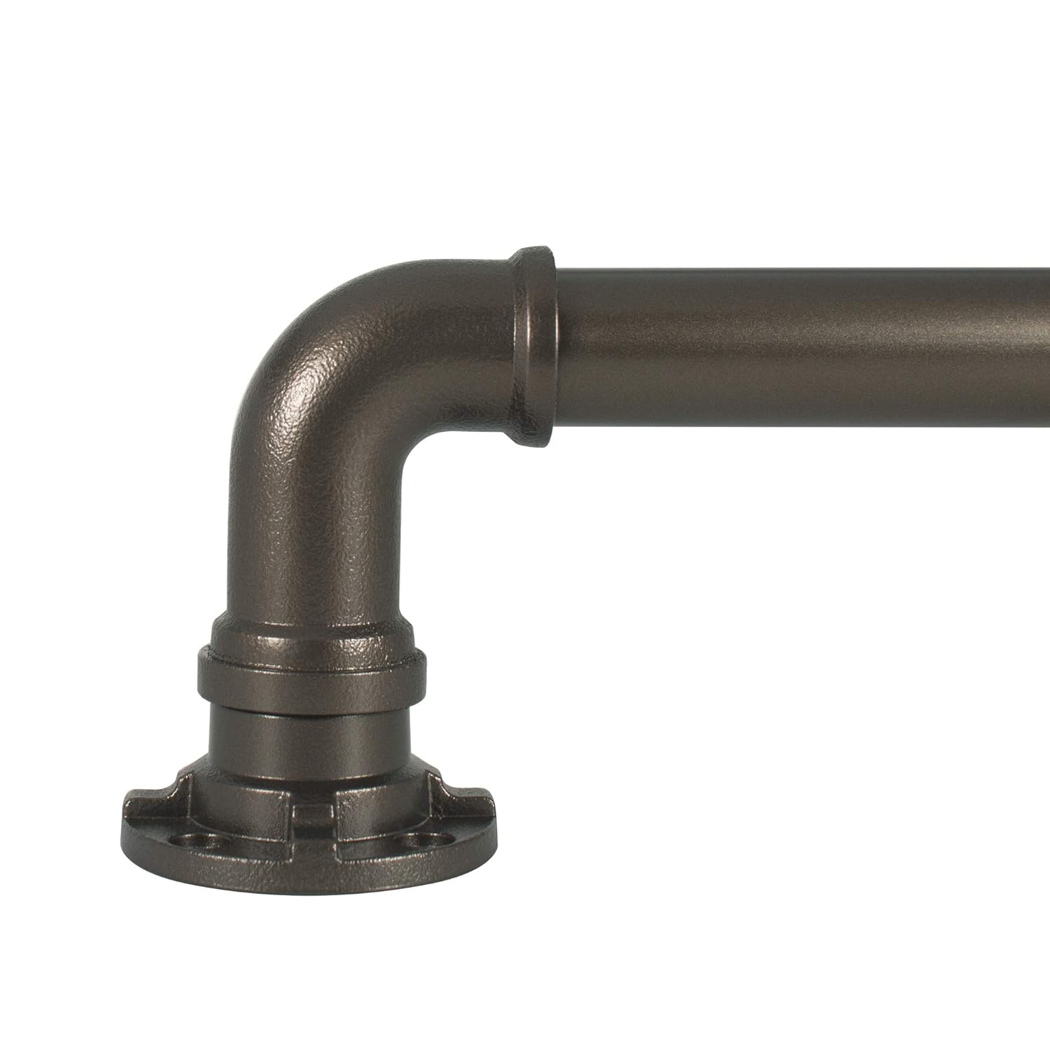 Decopolitan Endüstriyel Sarma Teleskopik Perde Çubuğu Seti, 91,44-183,88 cm, Bronz
