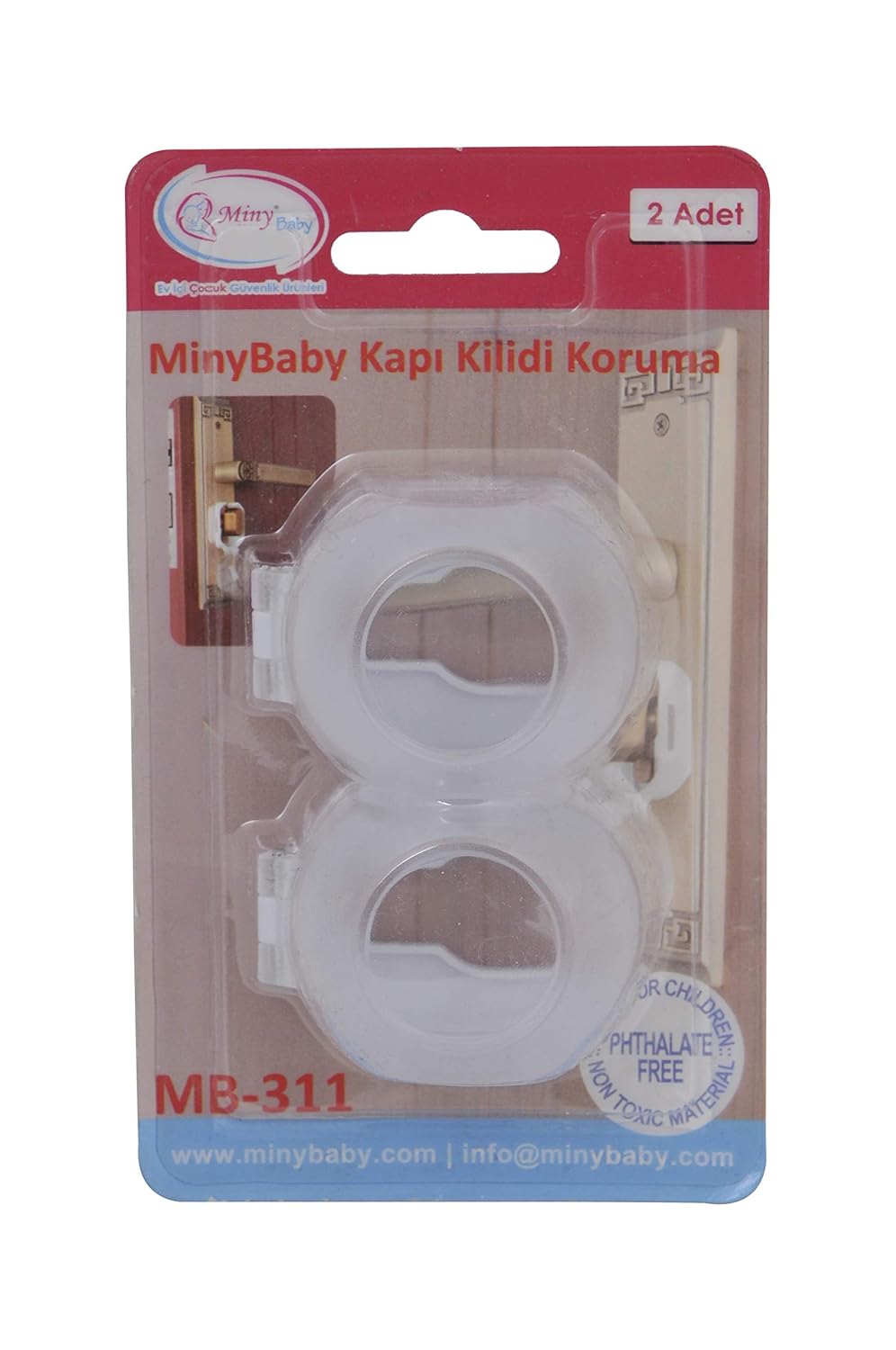 Miny Baby MB311 Mandallı Barel Kilit (Beyaz)