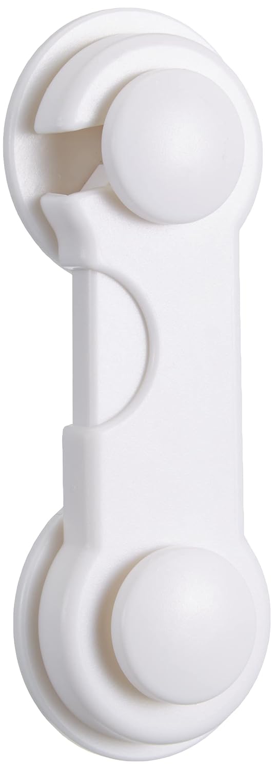 Agubugu Baby AGU-012 İki Kapaklı Dolap Kilidi (Tekli, Beyaz)