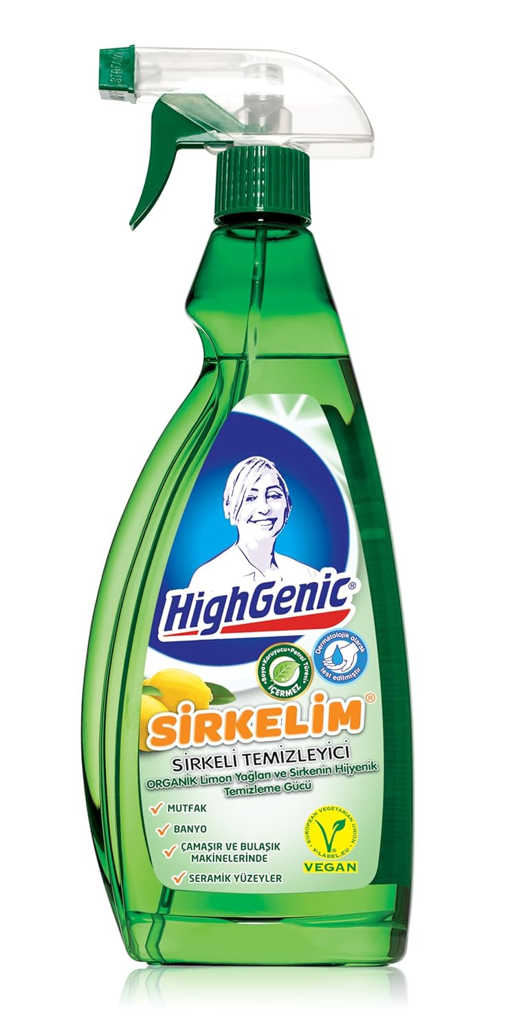 Highgenic Sirkelim Sirkeli Temizleyici, Limon, 750 Mililitre