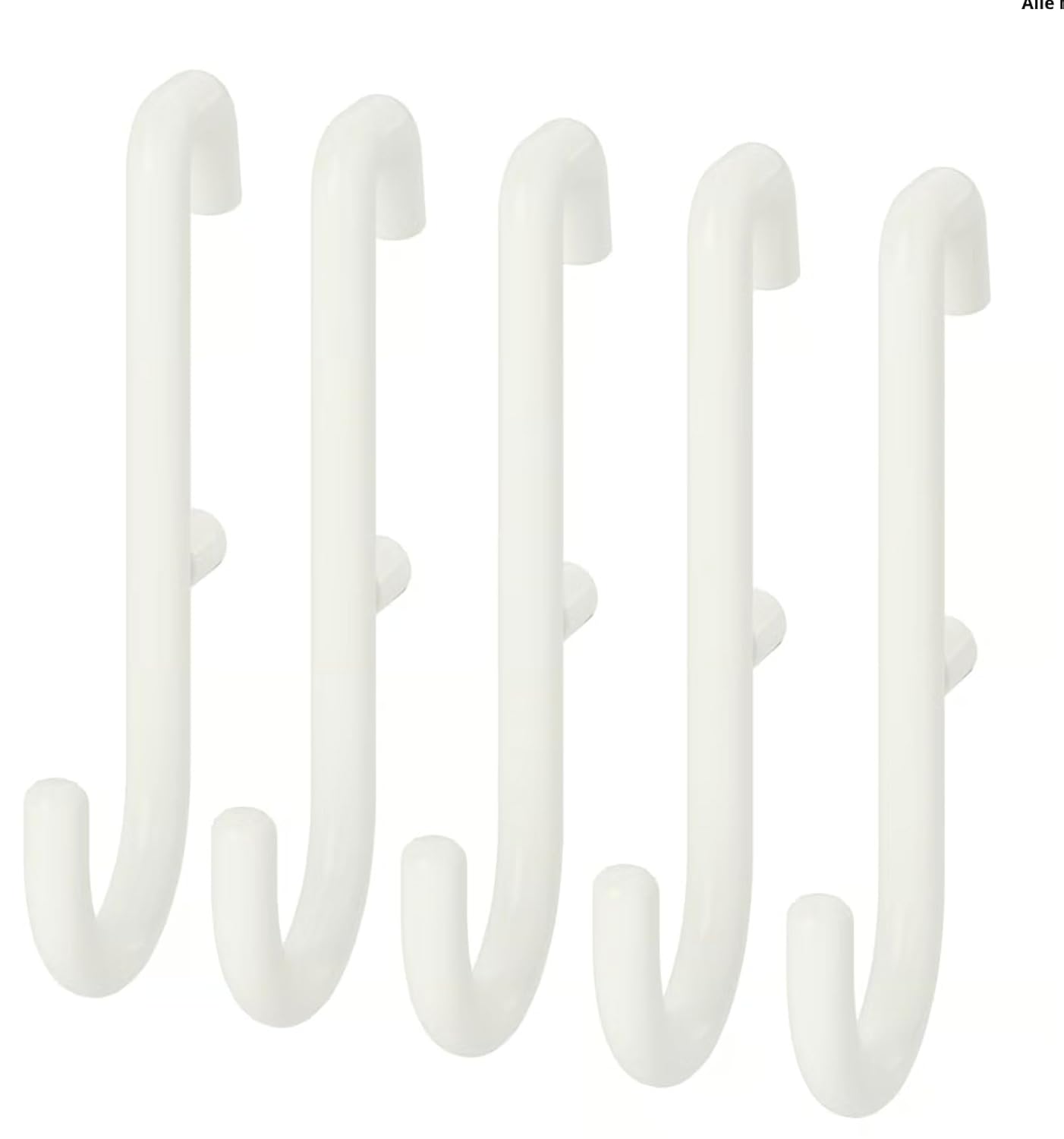 IKEA Çelik, Epoksi/polyester Skadis Kanca Beyaz / 5'li Paket 203.208.02