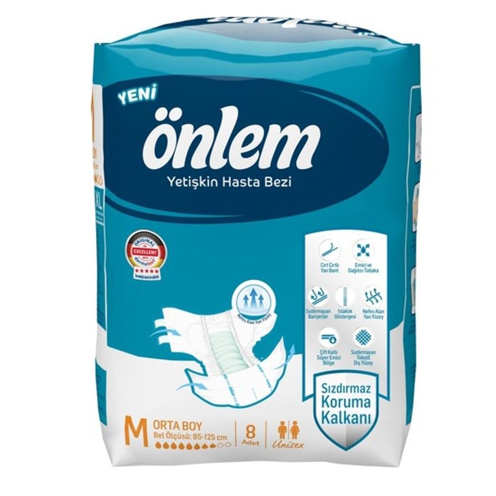 Önlem Medium Yetişkin Hasta Bezi 8 Adet