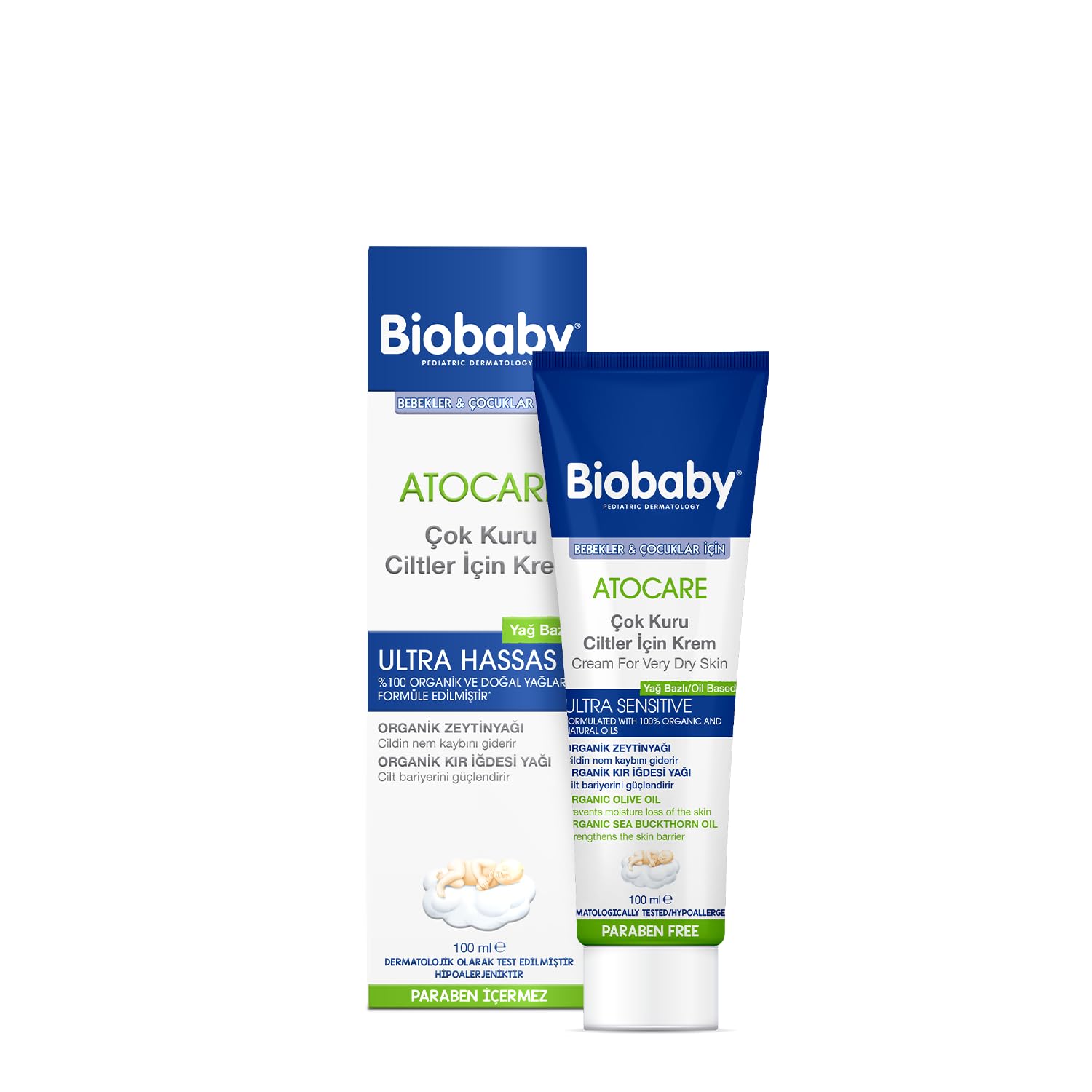 BioBaby Atopik Ciltler İçin 100 ml Bakım Kremi