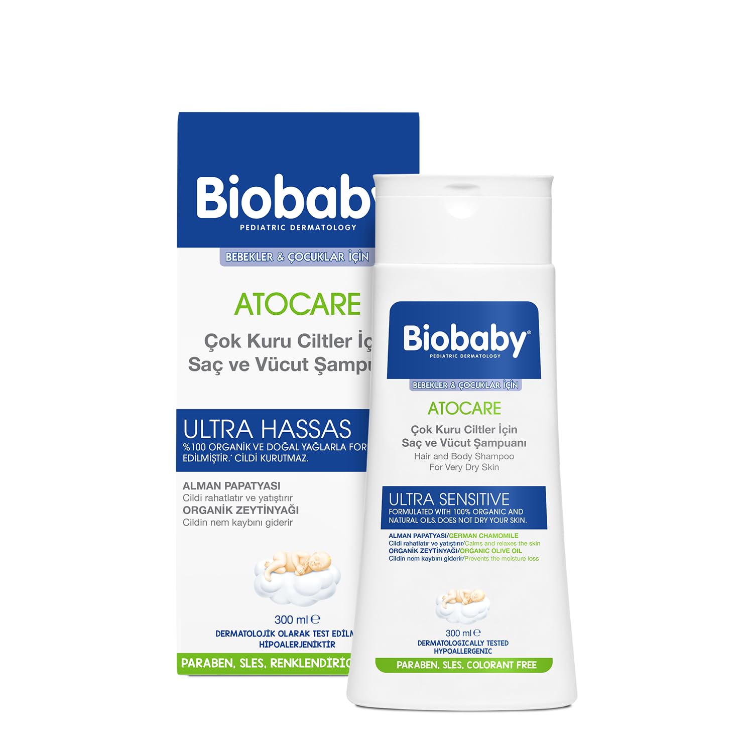 Biobaby Atopik Ciltler İçin Şampuan 300 Ml