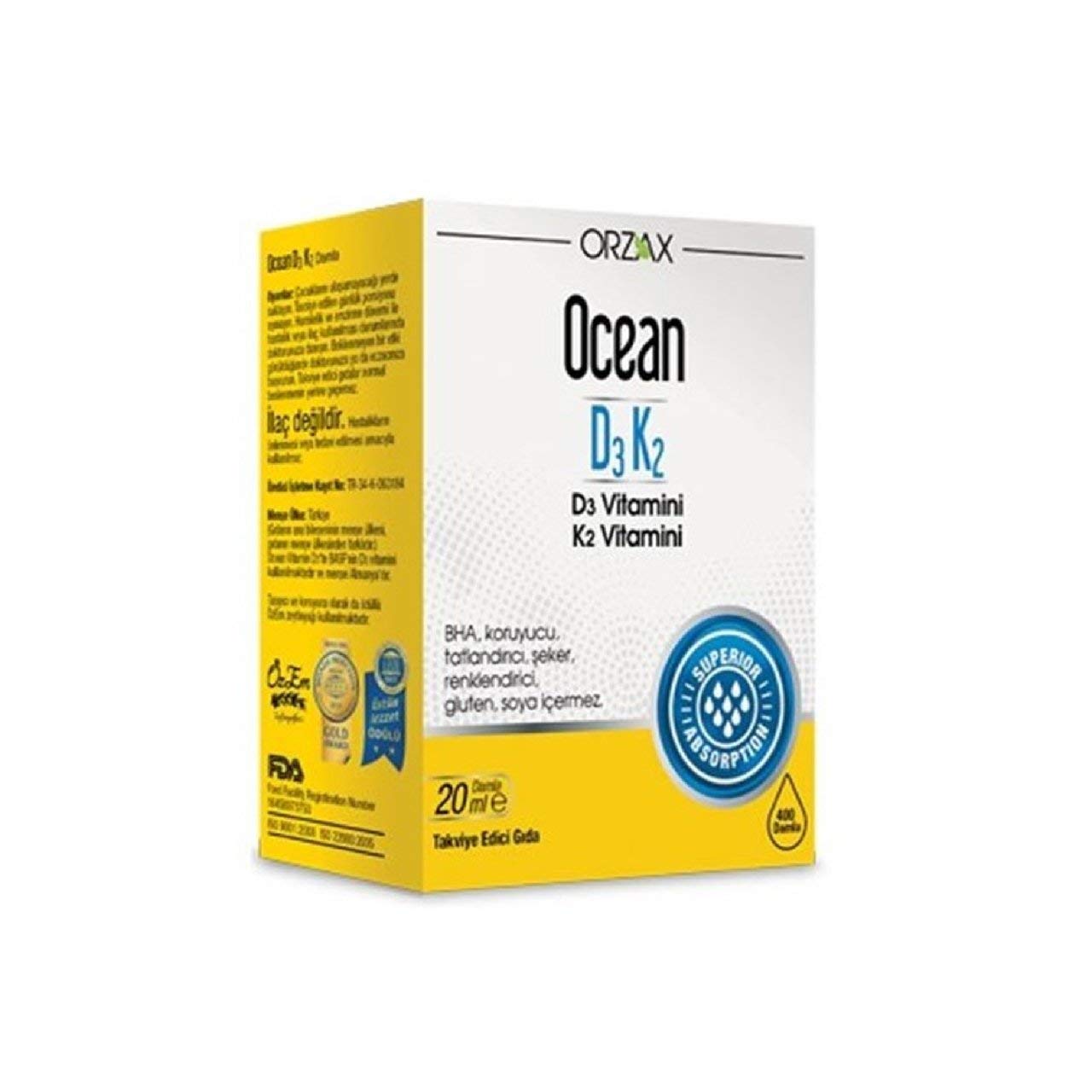 Ocean-D3k2 Damla 20 ml