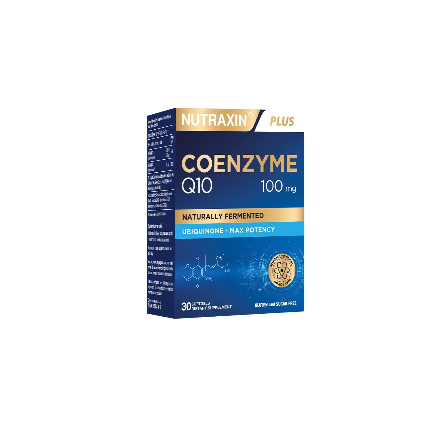 NUTRAXİN NUTRAXIN KOENZIM Q10 TABLET 1 Paket(1 x 30 Kapseln), 0.08 kg