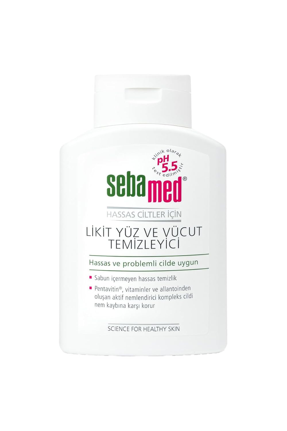 Sebamed Hassas Ciltler İçin Pentavitin Nemlendirici Etkili Yüz ve Vücut Temizleme Jeli 200 ml