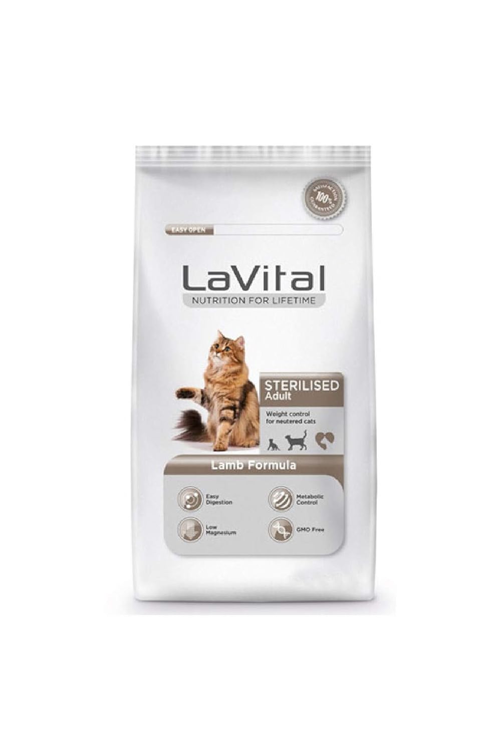 Lavital Kısırlaştırılmış Yetişkin Kuzu Etli Kedi Maması 12 Kg