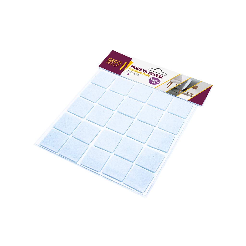 DecoBella 30x30 mm Kare Keçe