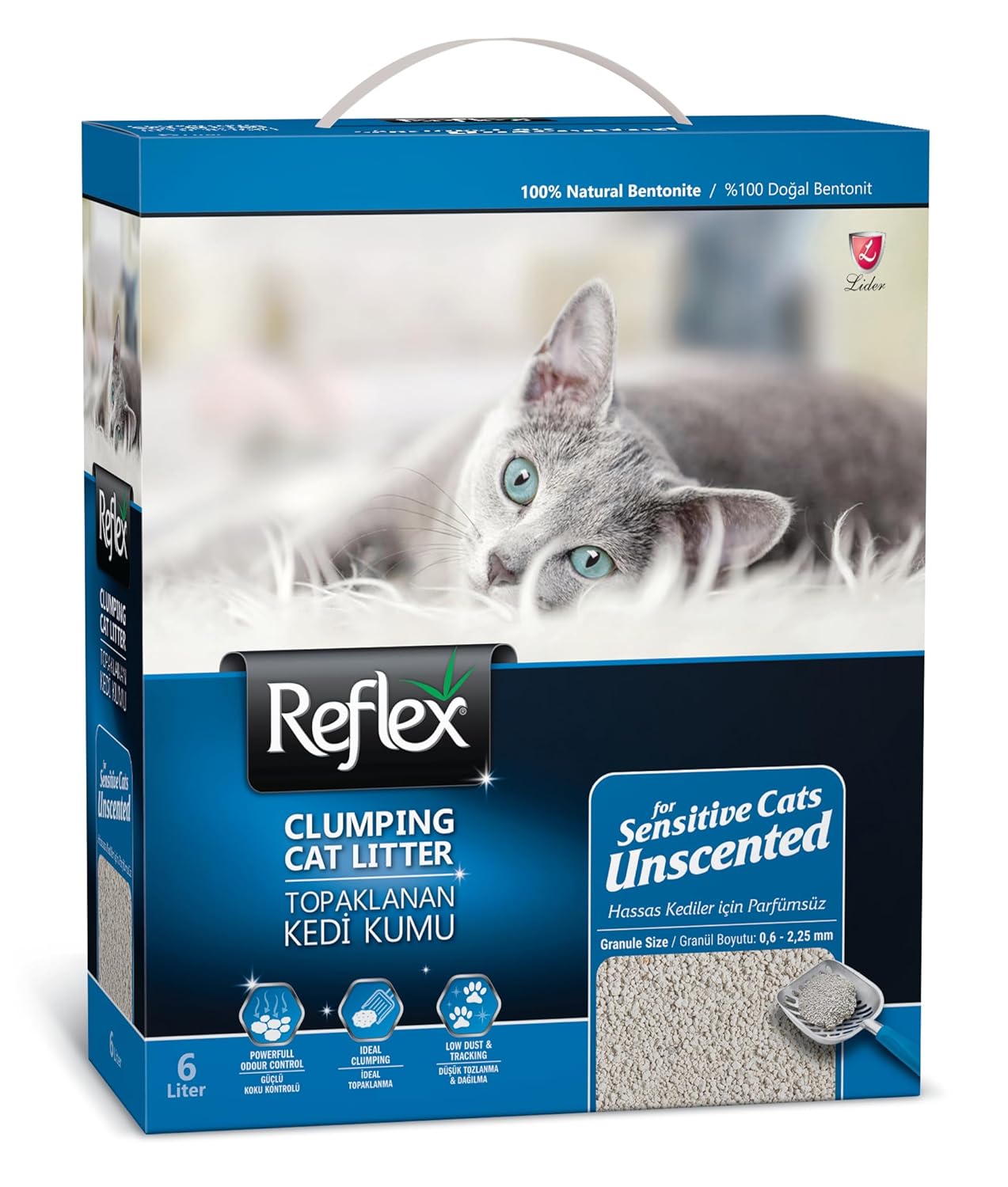 Reflex Box Naturel Kedi Kumu, 6 L