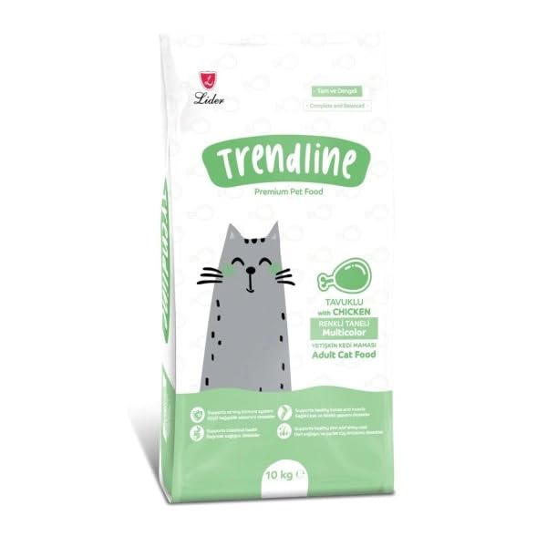 Trendline Renkli Taneli Yetişkin Kedi Maması 1 kg