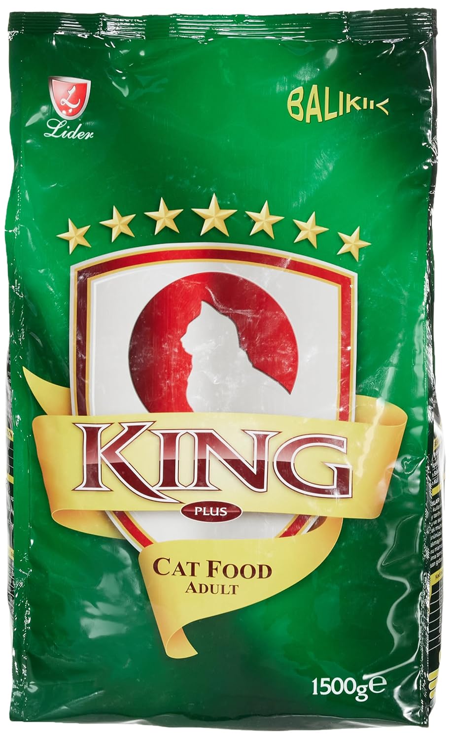 King Balıklı Yetişkin Kedi Maması , Balık ,1,5 Kg
