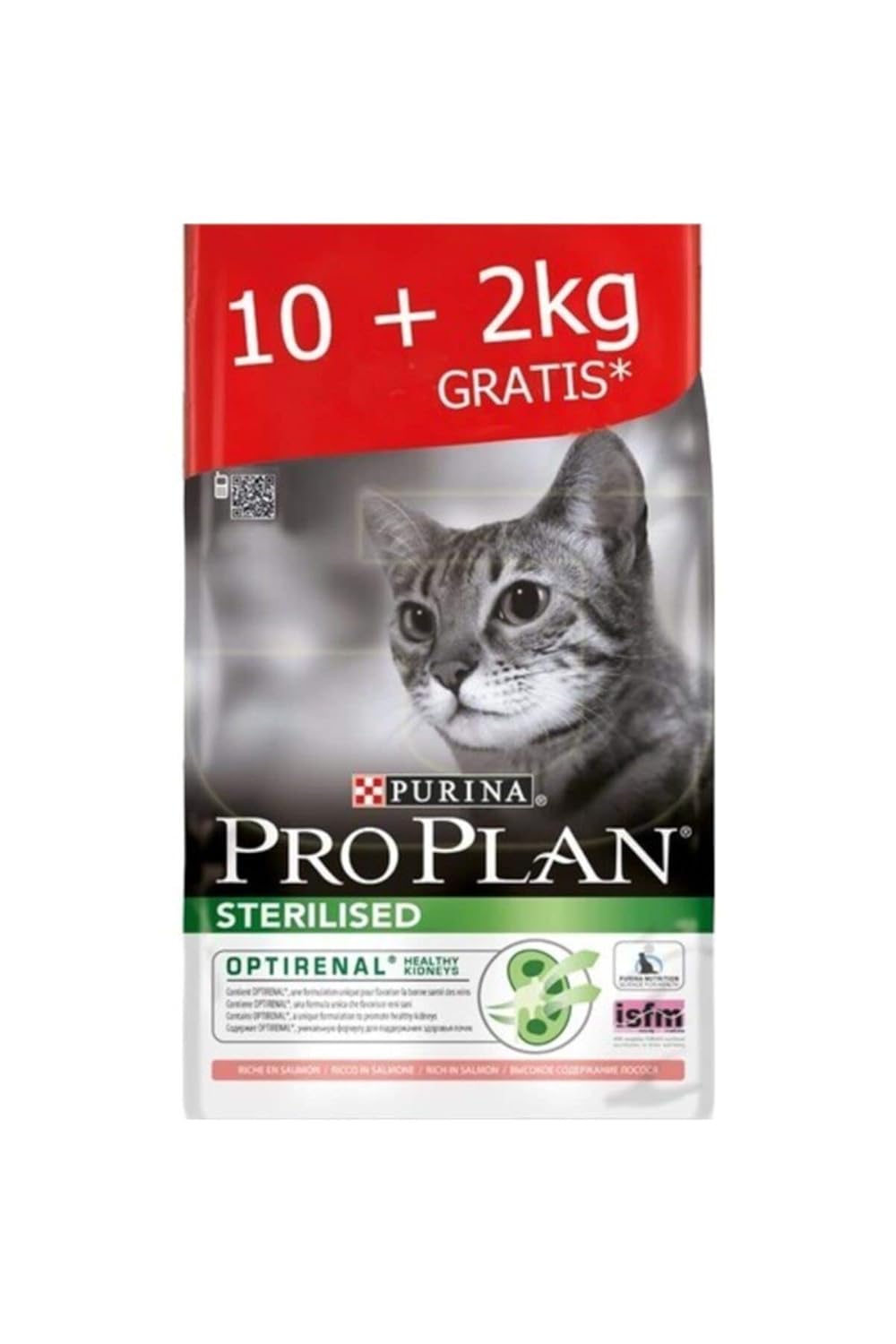 PRO PLAN Sterilised Somonlu Kuru Kedi Maması 10 kg +2 kg Hediye