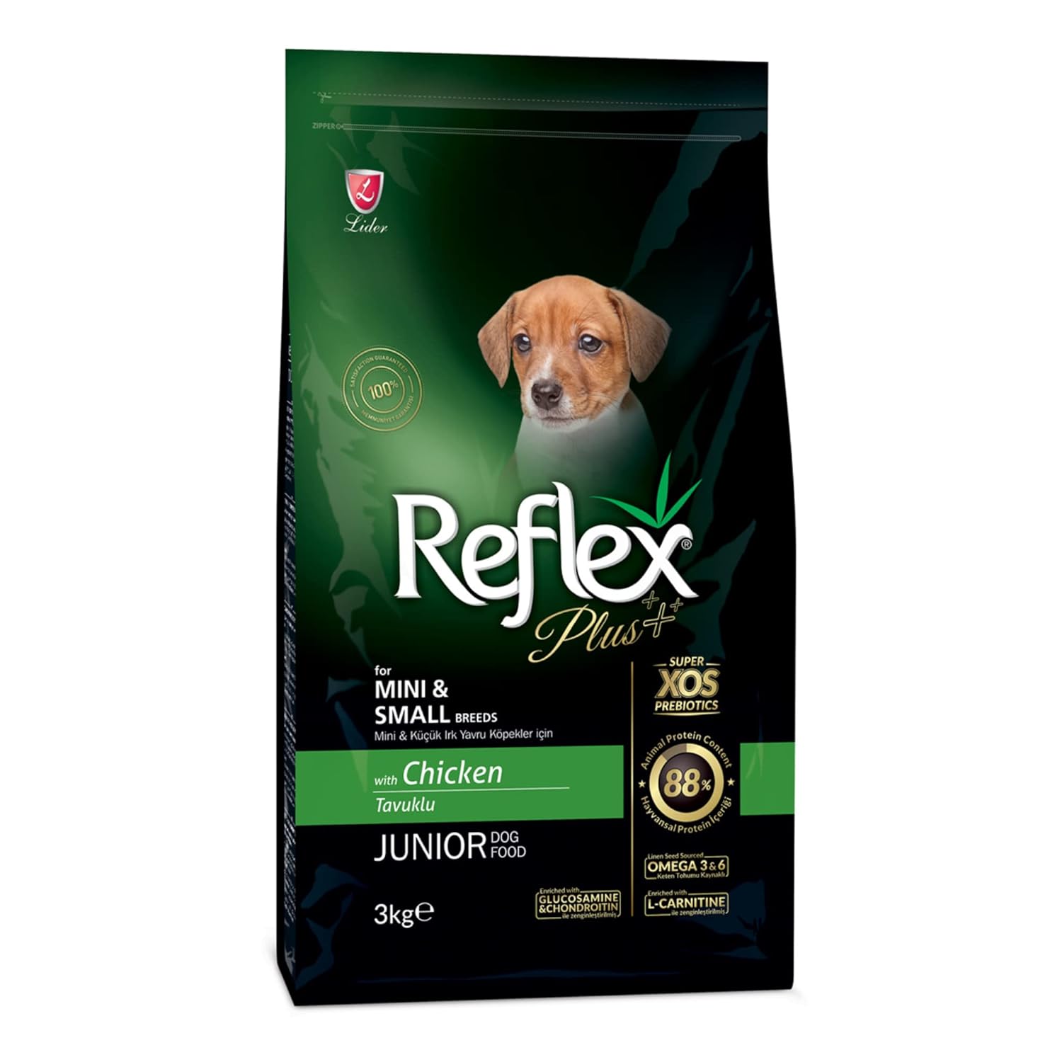 Reflex Plus Küçük&Mini Irk Tavuklu Yavru Köpek Maması 3 kg