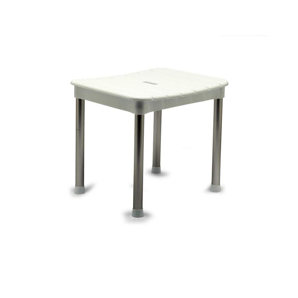 Primanova M-KV33-01 Okaliptus Tabure, Maks. 100 kg Kapasite, 37 x 34 x 30 cm, Beyaz