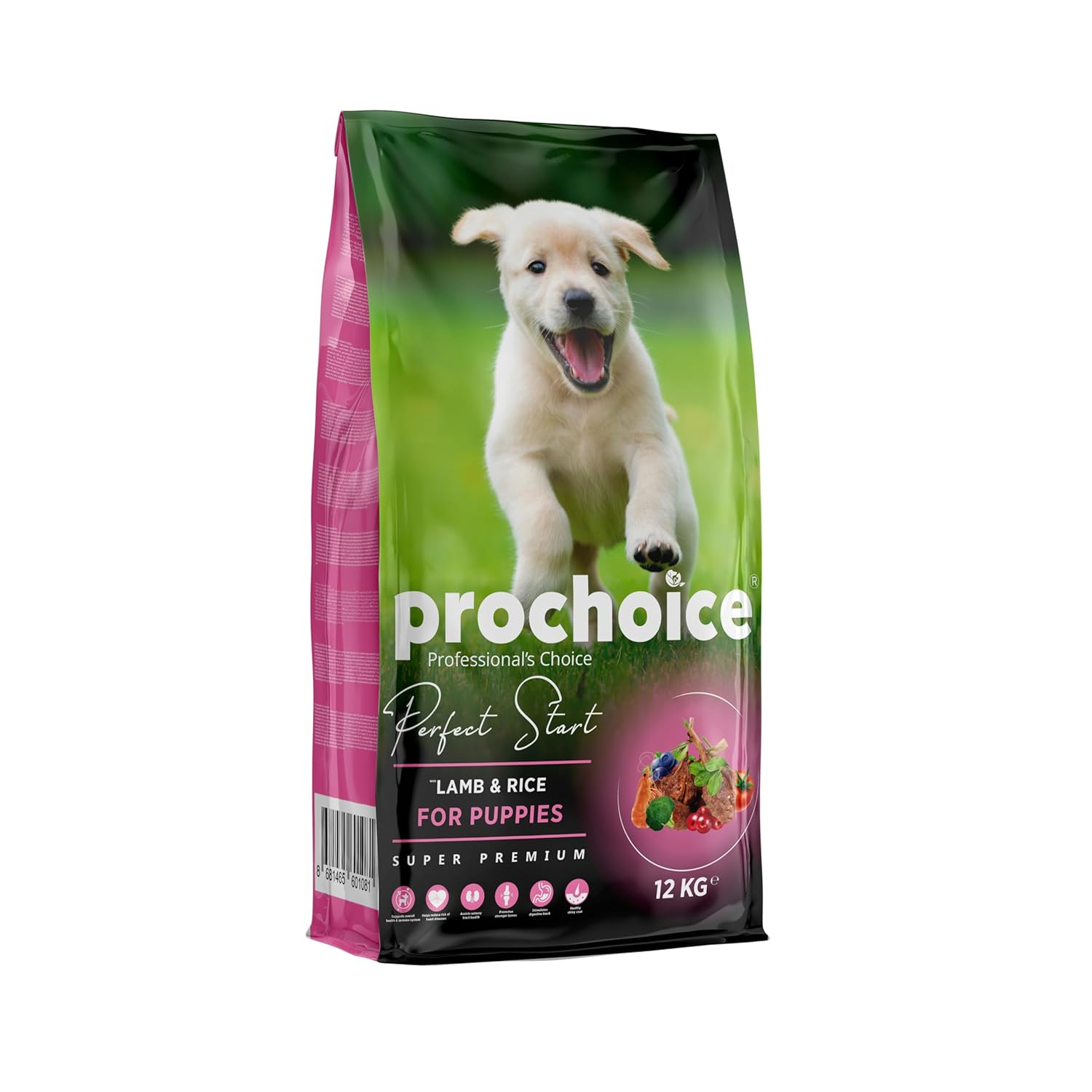 Prochoice Perfect Start, Yavru Köpekler İçin, Hipoalerjenik, Kuzu Etli ve Pirinçli Kuru Mama, 12 kg