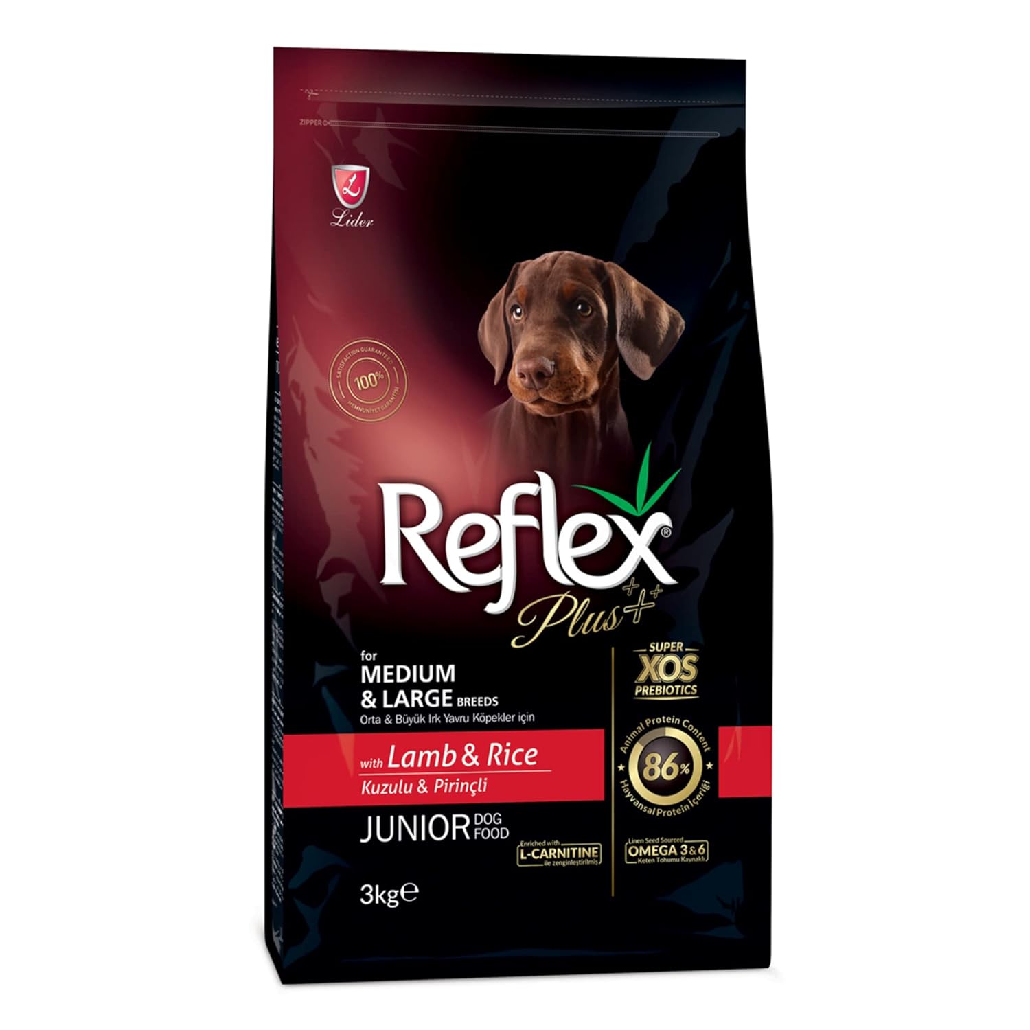 Reflex Plus M,L Breed Puppy Dog 28/16 L&R, 3 Kg