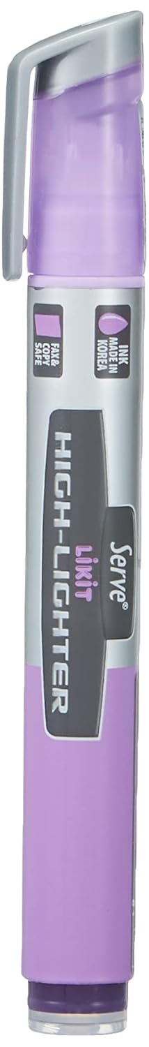 Serve Likit Fosforlu Kalem Pastel Lavanta