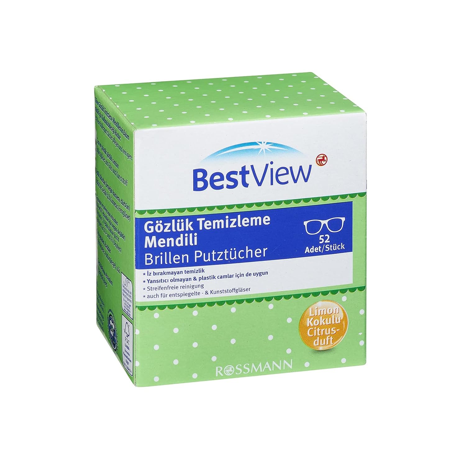Best View Gözlük Temizleme Mendili 52 adet