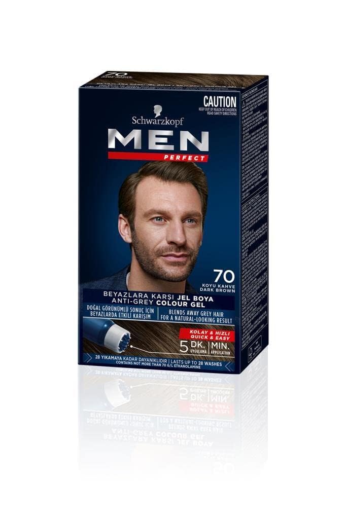 Schwarzkopf Men Perfect 70 Koyu Kahve Erkeklere Özel Saç Boyası