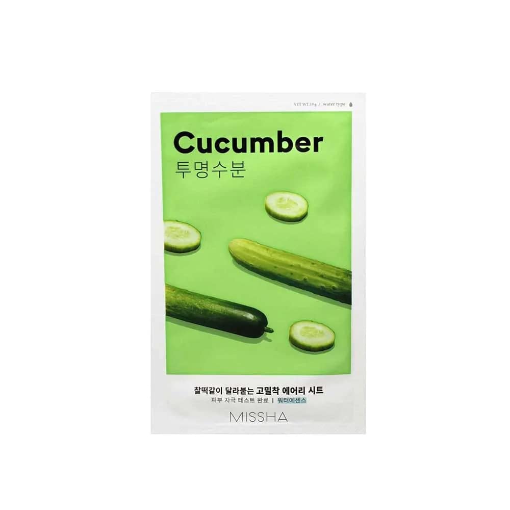MISSHA Salatalık Özlü Yoğun Nemlendirme Sunan Yaprak Maske (1ad) Airy Fit Sheet Mask Cucumber