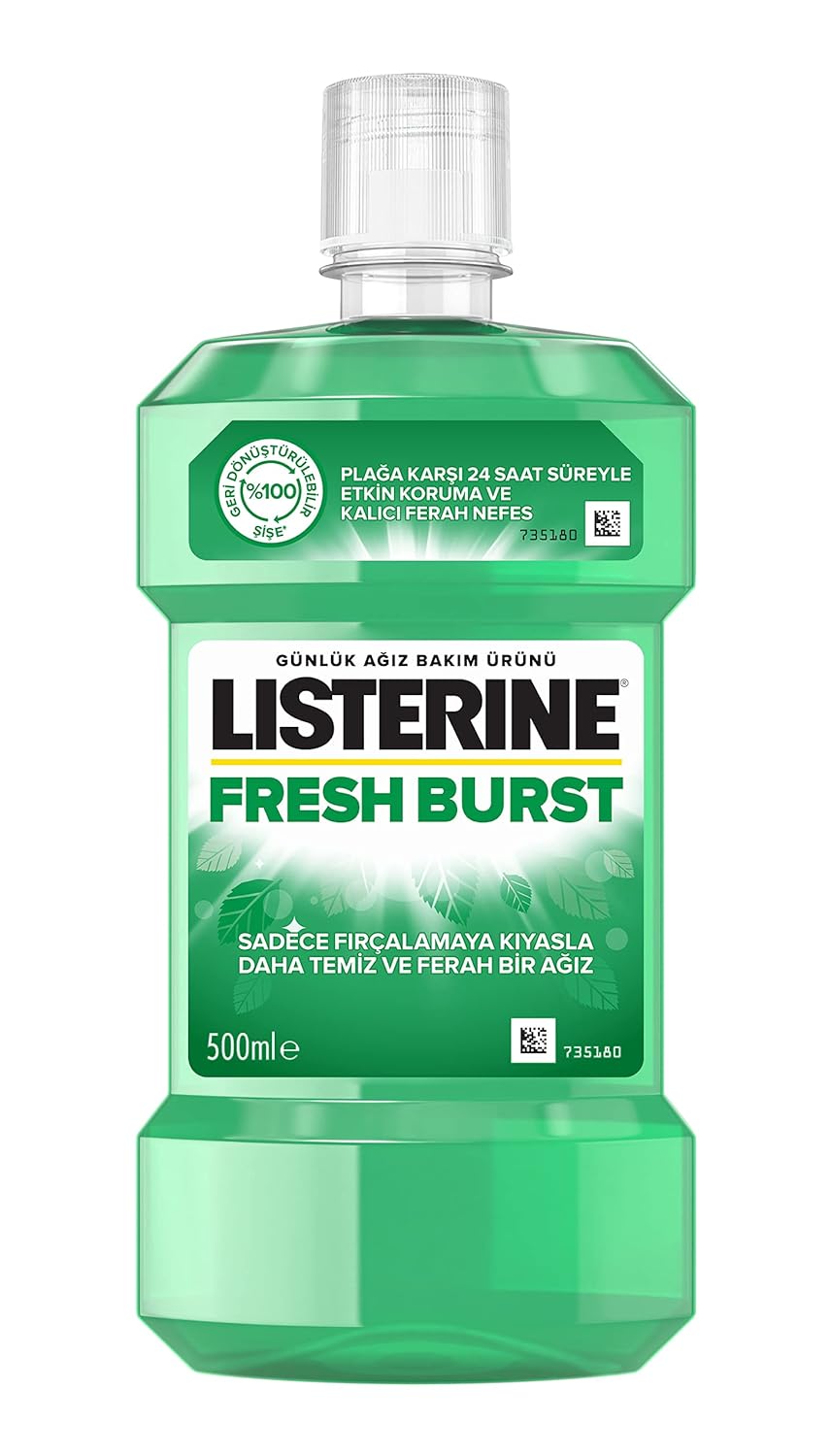 listerine fresh burst ağız bakım suyu 500 ml