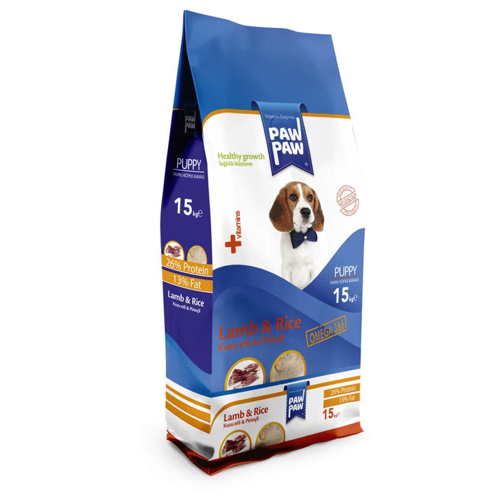 Paw Paw Kuzu Etli 15 kg Yavru Köpek Maması