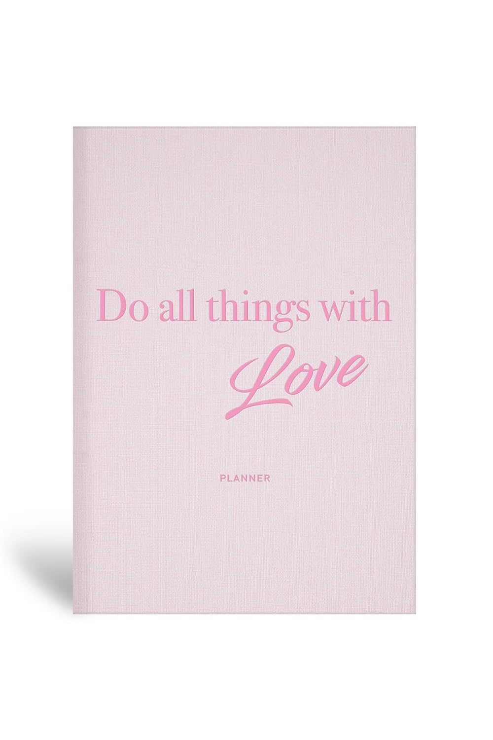 Le Color 15x21 Keten Süresiz Planlayıcı Ajanda Defter Pembe