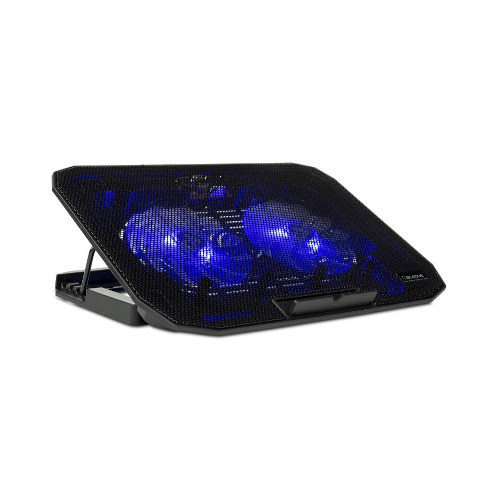 Classone M40 Gaming Laptop Soğutucu Notebook Standı, Mavi Led,14-15.6-17 inch uyumlu, 2 Fan, 2 Usb