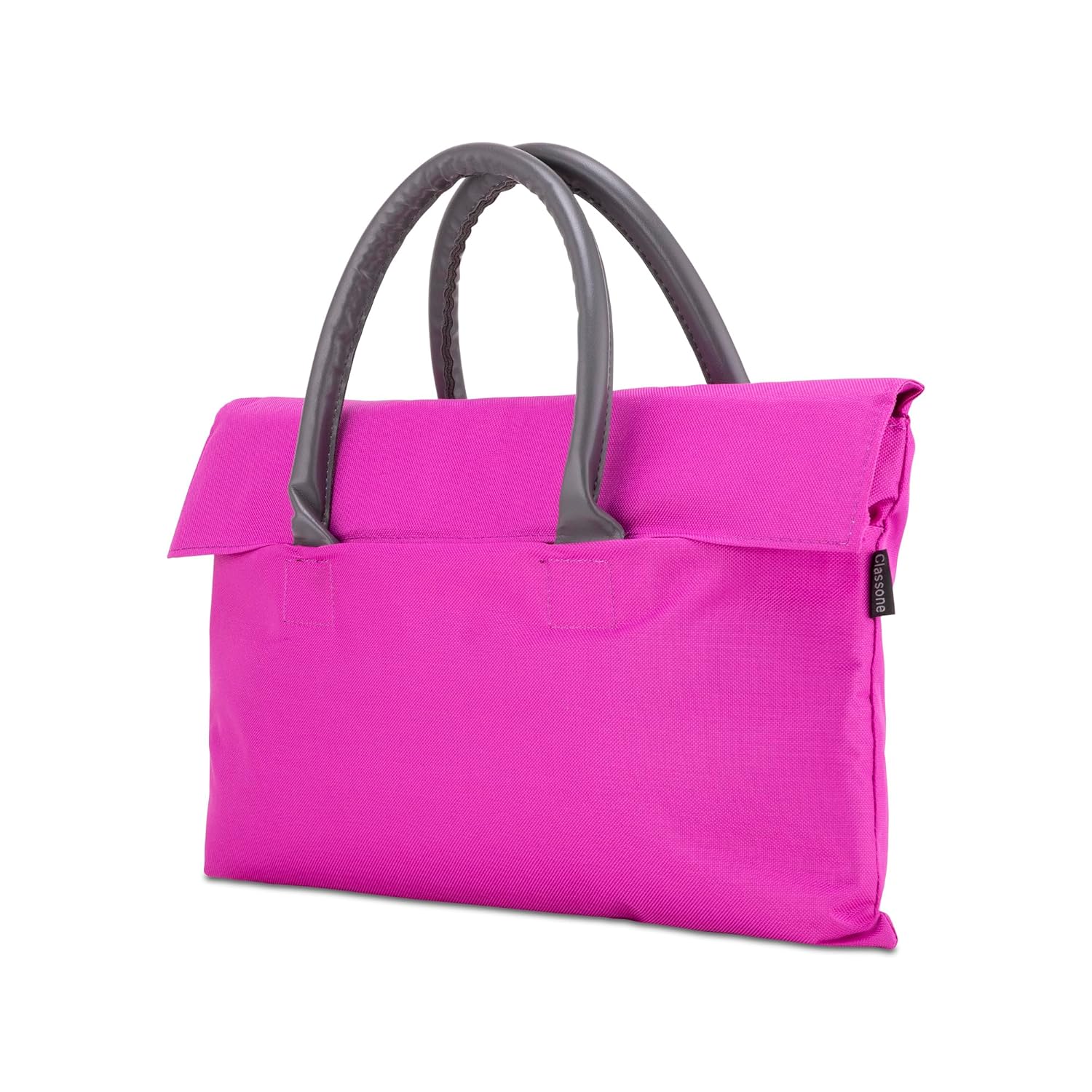 Classone BYN-EL009 WTXPro Su Geçirmez Kumaş 13-14 inch Bayan Laptop, Notebook, Macbook Air El Çantası- Tote Bag- Fuşya