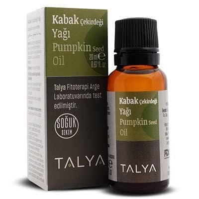 Talya Kabak Çekirdeği Yağı, Soğuk Sıkım, Yüzde Yüz Saf ve Doğal, 20 ml