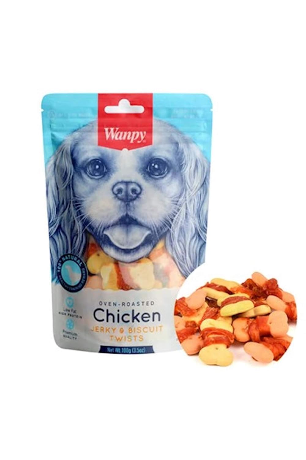 Wanpy Bisküvi Üzeri Tavuk Sargılı Köpek Ödülü 100 gr