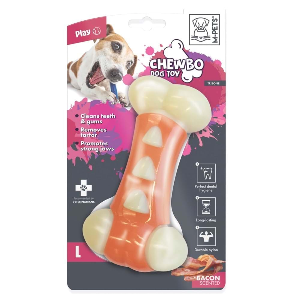 M-PETS CHEWBO TRIBONE DENTAL ET AROMALI KÖPEK OYUNCAĞI (L)