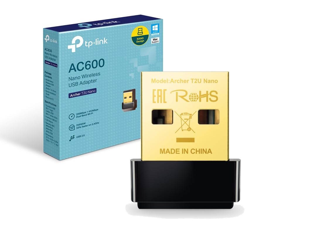 TP-Link Archer T2U Nano, AC600 Nano Wireless USB Adaptör
