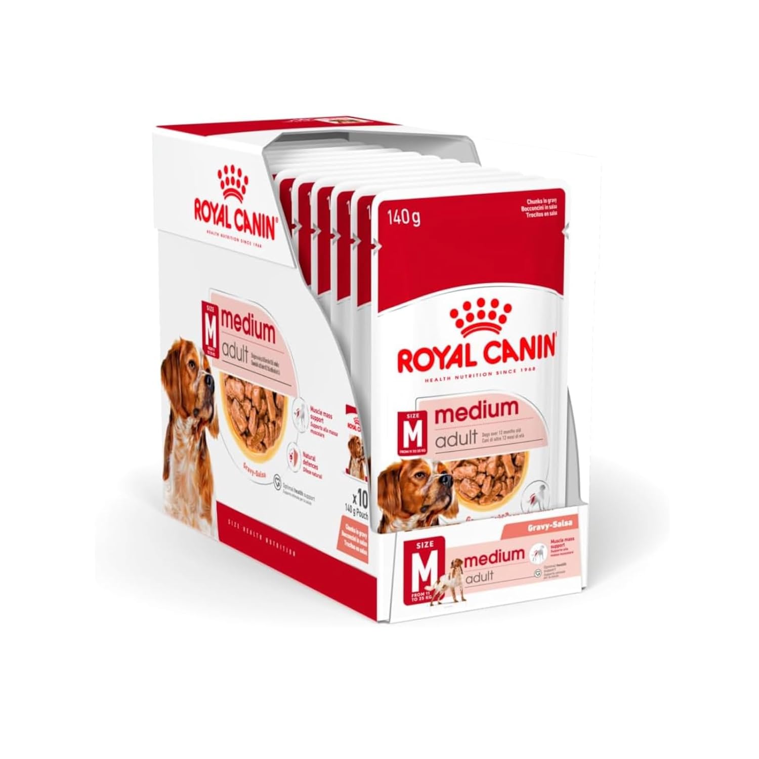 Royal Canin Medium Adult Gravy Yetişkin Köpek Yaş Maması 140 gr x 10 Adet