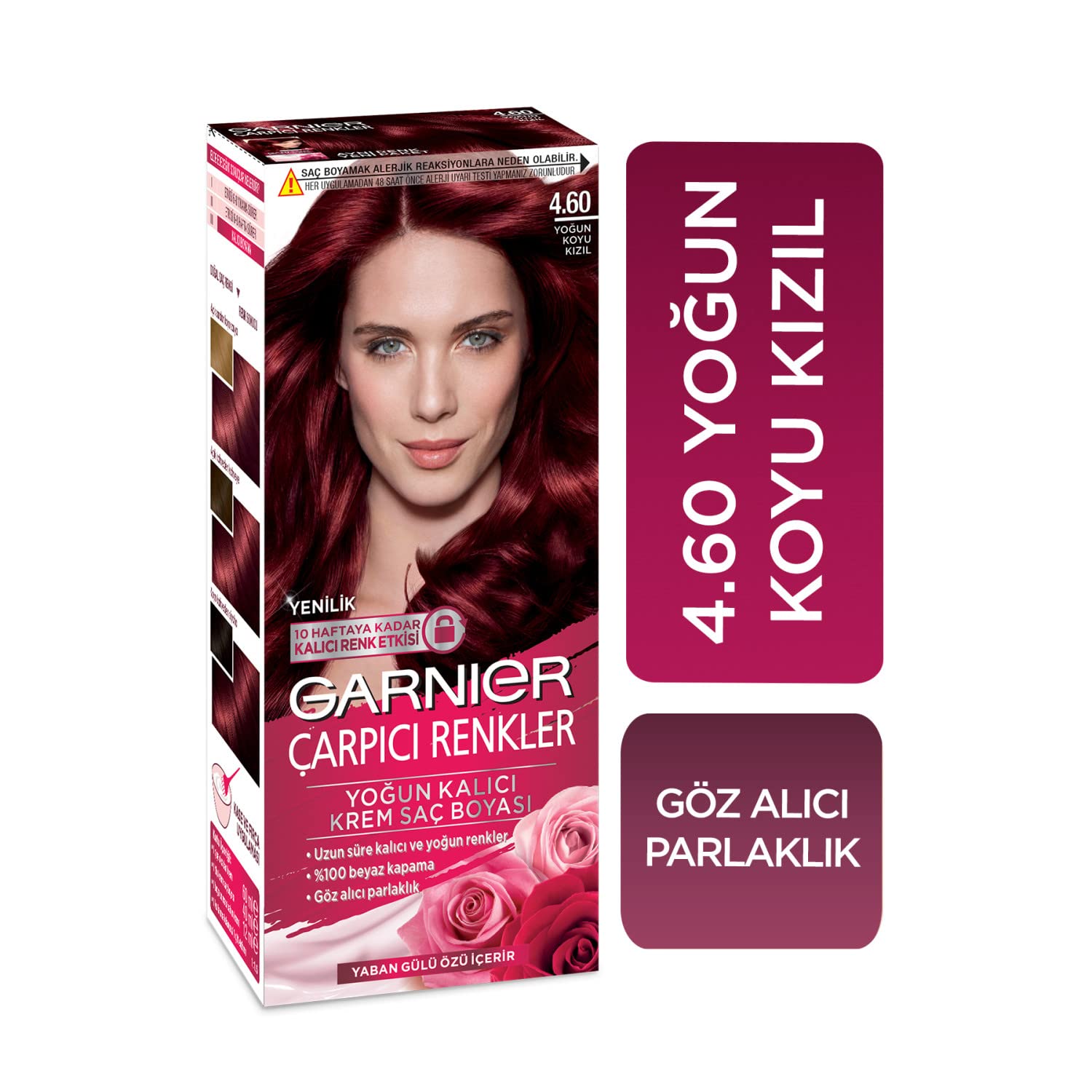 Garnier Çarpıcı Renkler Saç Boyası 4.60 Yoğun Koyu Kızıl